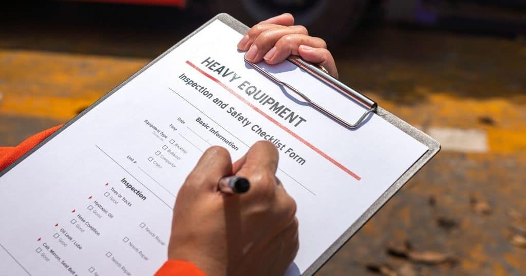 forklift inspection and safety checklist form