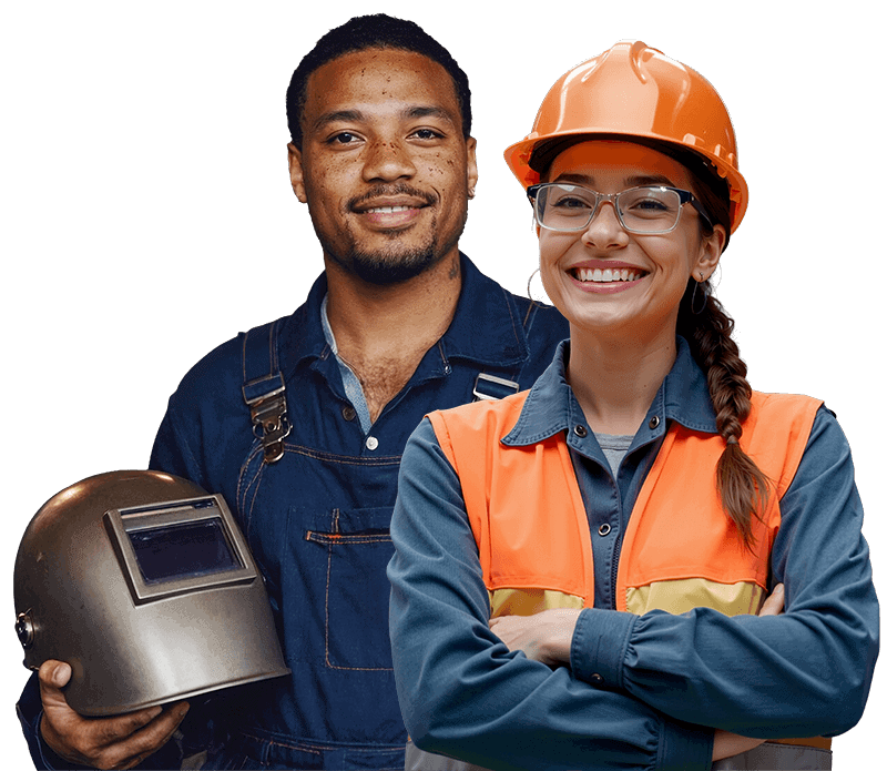 Happy Temp Industrial Workers. Alliance Industrial Solutions.