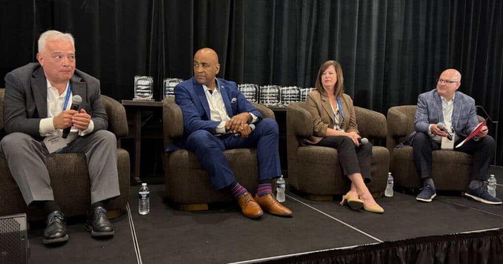 manufacturing leaders discussing staffing problems